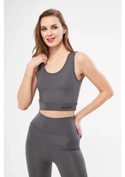 Kolsuz Dalgiç Baskılı Crop - Füme fırsatları