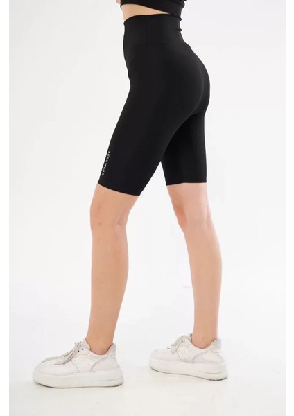 Yüksel Bel Dalgıç Biker Şort - Siyah modelleri