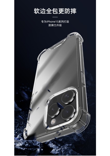 iPhone 15 Pro Uyumlu Şeffaf Silikon Kılıf Darbe Önleyici Köşe ve Kamera Korumalı Yüksek Koruma indirimleri