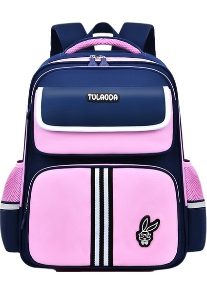 Ilkokul Öğrencisi Okul Çantası 1236 Sınıf Omurga Koruma ve Yük Azaltma Su Geçirmez Ingiliz Tavşan Patronu Erkek ve Kadın Sırt Çantası (Yurt Dışından)