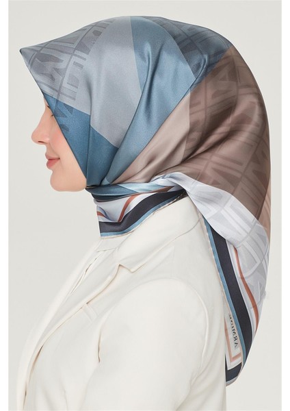 İpek Eşarp Nostalji - 8516-31 Lacivert Mavi Twill fiyatları