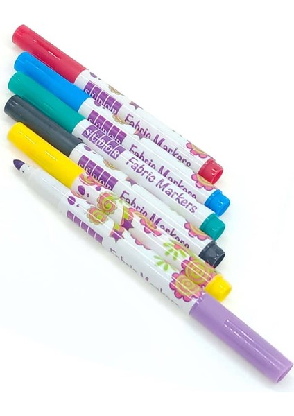 Kumaş Kalemi 6 Renk Fabric Marker