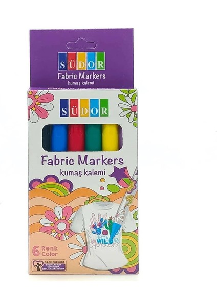 Kumaş Kalemi 6 Renk Fabric Marker