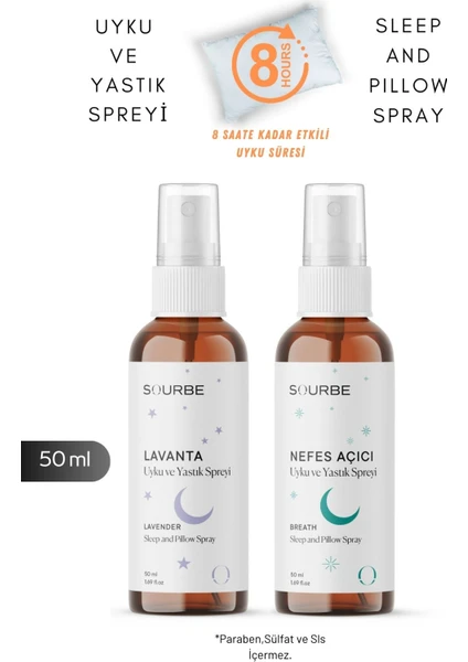 Lavanta Uyku ve Yastık Spreyi Sleep And Pıllow Spray Doğal 50 ml