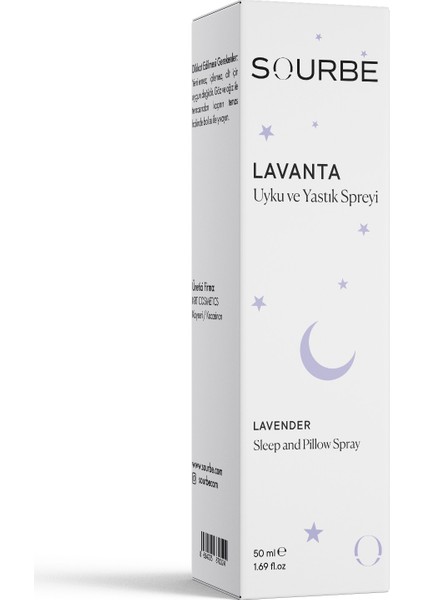 Lavanta Uyku ve Yastık Spreyi Sleep And Pıllow Spray Doğal 50 ml