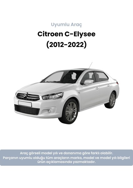 Citroen C-Elysee Takım Ön Viraj Demiri Orta Lastiği (2012-2022)