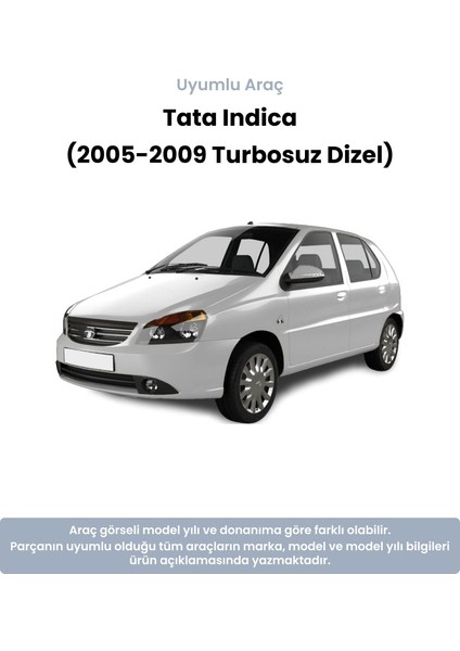 Tata Indica Takım Ön Viraj Demiri Orta Lastiği (2005-2009 Turbosuz Dizel)