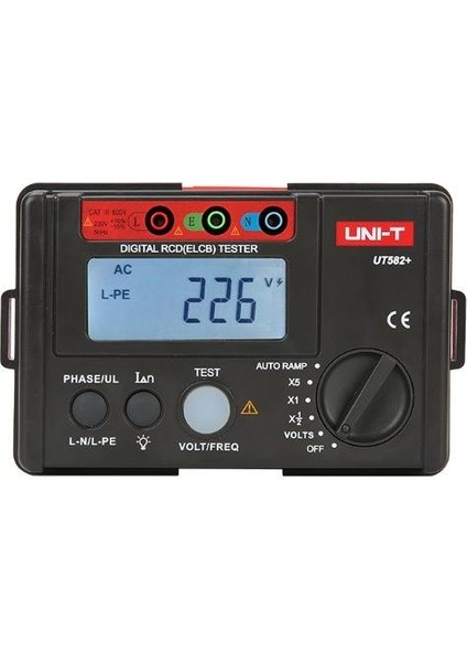 UT-582+ Dijital Rcd (Elcb) Test Cihazı ;ub