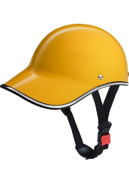 Kask Yaz Beyzbol Kaskı Erkekler ve Kadınlar Için Güneş Koruma Yarım Kask Kepçe Kask Hafif Tüm Sezon Bisiklet Sürme Kaskı (Yurt Dışından)