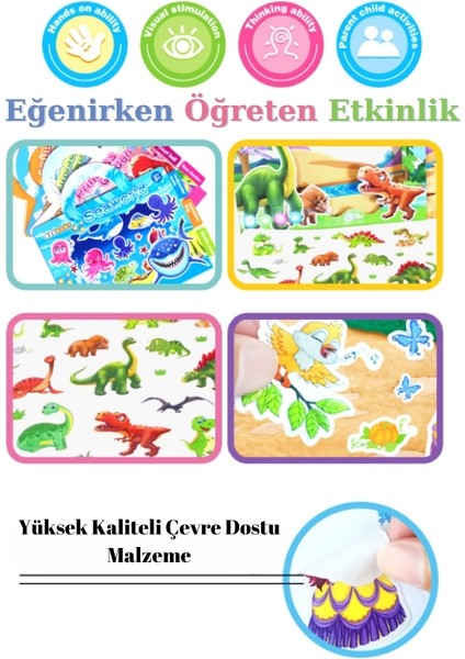 Tekrar Tekrar Kullanılabilen Sticker (+3 Yaş)
