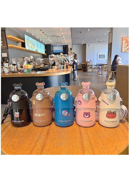480ML Kawaii Bebek Termos Sevimli Su Şişesi Karikatür Paslanmaz Çelik Çift (Yurt Dışından) fırsatları