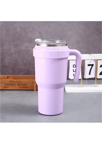 Sökülebilir 40 Oz Büyük Kapasiteli Araba Bardağı Taşınabilir Saman Fincan 304 Paslanmaz Çelik Buz Fincanı (Yurt Dışından)