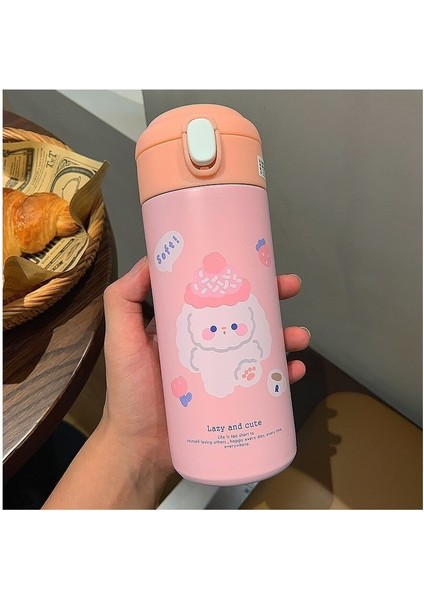 380ML Taşınabilir Tip Yalıtımlı Şişe Emme Borusu Çelik Olmayan Kahve Yalıtımlı Fincan Futoo (Yurt Dışından)
