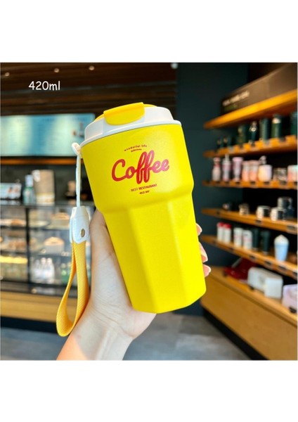 Çift Katmanlı Yalıtımlı Paslanmaz Çelik Kahve Termosu (Yurt Dışından)