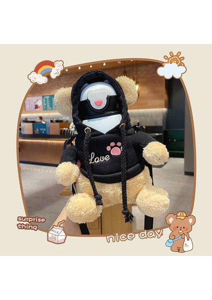 450ML Ayı Termos Taşınabilir Kahve Süt Termos Ayarlanabilir Sevimli Peluş Kılıf (Yurt Dışından) fiyatları