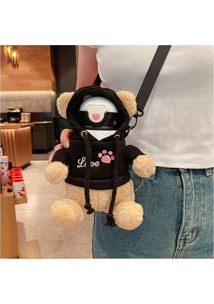 450ML Ayı Termos Taşınabilir Kahve Süt Termos Ayarlanabilir Sevimli Peluş Kılıf (Yurt Dışından) modelleri