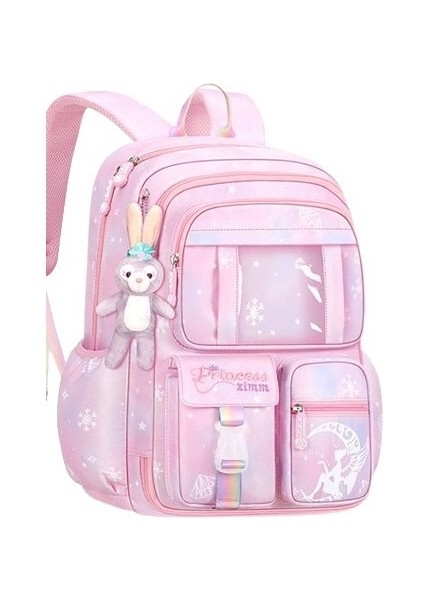 Ilkokul Kız Çocukları Için Hafif, Ağırlığı Azaltan ve Omurgayı Koruyan Su Geçirmez Çocuk Okul Çantası (Yurt Dışından)