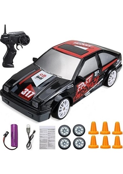 2.4g Drift Uzaktan Kumandalı Araba Dört Tekerlekten Çekişli Uzaktan Kumandalı Drift Araba Gtr Modeli AE86 Uzaktan Kumandalı Araba Oyuncak Hediye (Yurt Dışından)