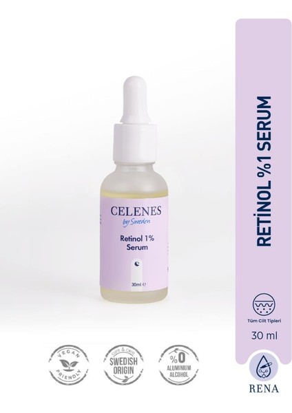 Kırışık Karşıtı Rena Retinol Cilt Yenileyici Bakım Serumu 30 ml