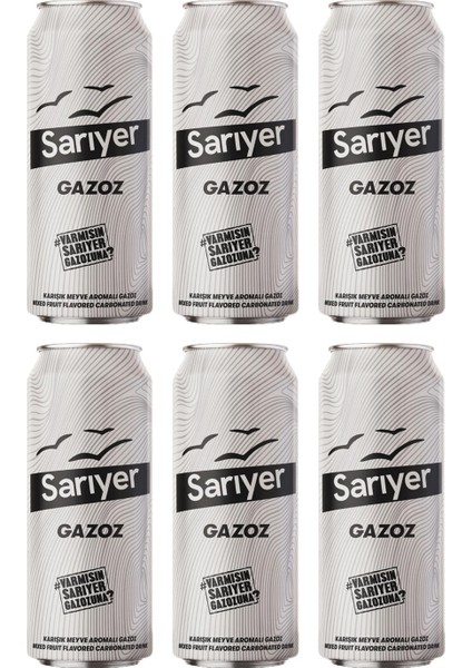 Gazoz 330 ml Kutu 6 lı