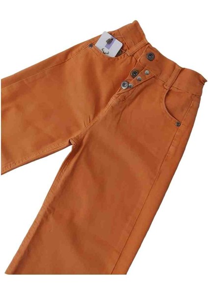 Beli Lastikli Ön Pat Detaylı Jeans Pantolon