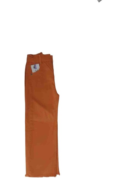 Beli Lastikli Ön Pat Detaylı Jeans Pantolon