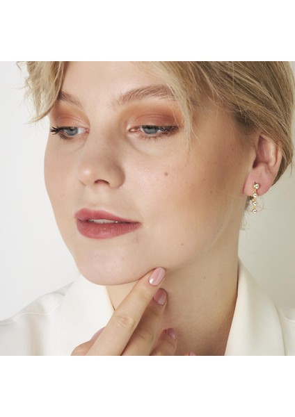 Zirkon Taşlı Asılı Küpeler indirimleri