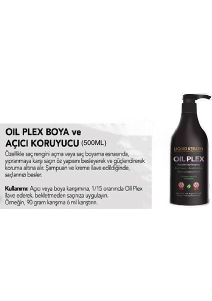 Oil Plex Kit - Koruyucu Onarıcı Kuaför Salon Boy Bakım Seti indirimleri