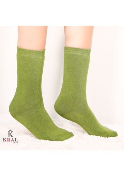 Kral Socks Thermo Özellikli 2x Korumalı  Kadın Termal Renkli Kışlık Yün Havlu Çorap