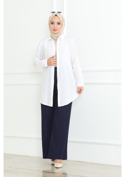 Palazzo Scuba Pantolon 866 - Lacivert fiyatları