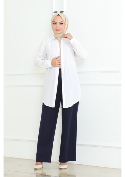 Palazzo Scuba Pantolon 866 - Lacivert fırsatları