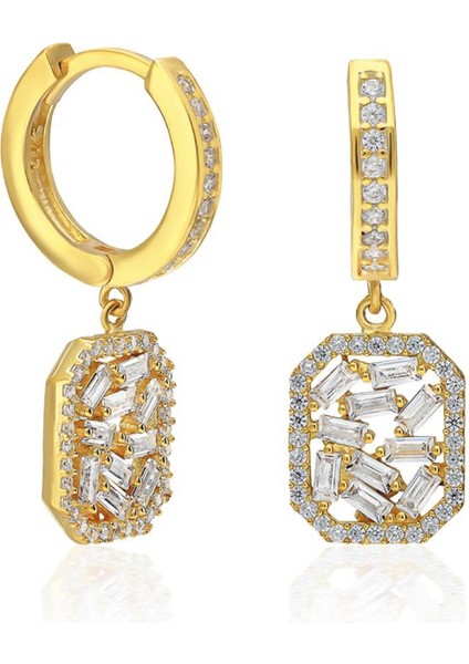 Baget Taşlı Küpeler