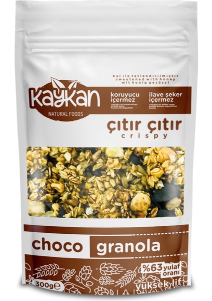 300 gr Meyve Granola ve 300 gr Choco Granola modelleri