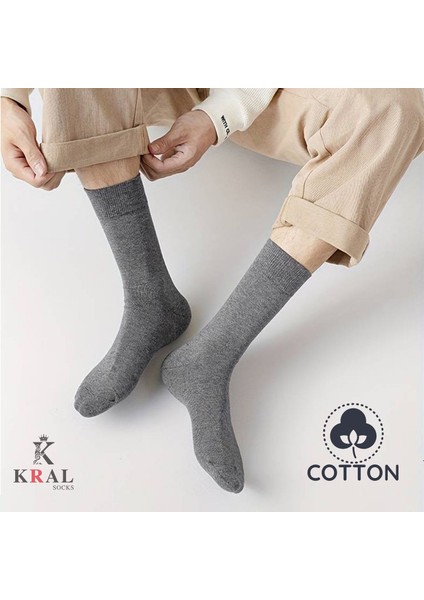 Kral Socks Yazlık Penye Erkek Orta Uzun Çorap (12 Adet) Parfümlü