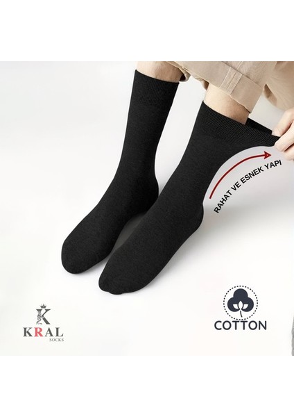 Kral Socks Yazlık Penye Erkek Orta Uzun Çorap (12 Adet) Parfümlü