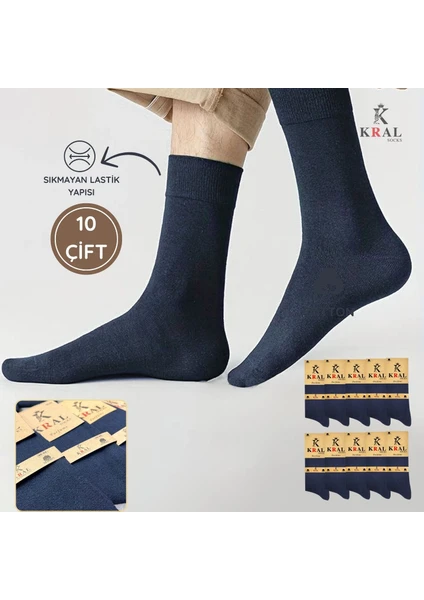 Kral Socks 10 Adet Yazlık Penye Erkek Orta Uzun Çorap Parfümlü