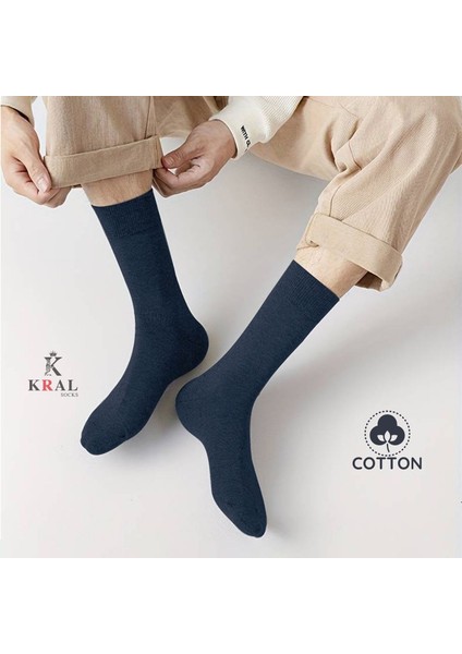 Kral Socks 10 Adet Yazlık Penye Erkek Orta Uzun Çorap Parfümlü