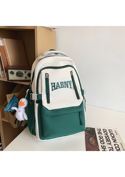 Ortaokul ve Lise Öğrencileri Için Kontrast Renklerde Kızlar Için Okul Çantaları, Her Uyumlu Sırt Çantası, Büyük Kapasiteli, Ağırlığı Azaltan Sırt Çantaları (Yurt Dışından)