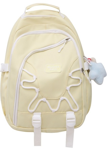 Kontrast Renkli Sırt Çantası, Güzel Görünümlü Niş Öğrenci Okul Çantası, Büyük Kapasiteli, Çok Bölmeli, Hafif Kız Sırt Çantası (Yurt Dışından)