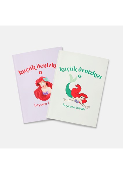 Küçük Denizkızı Boyama Kitabı 2'li Set