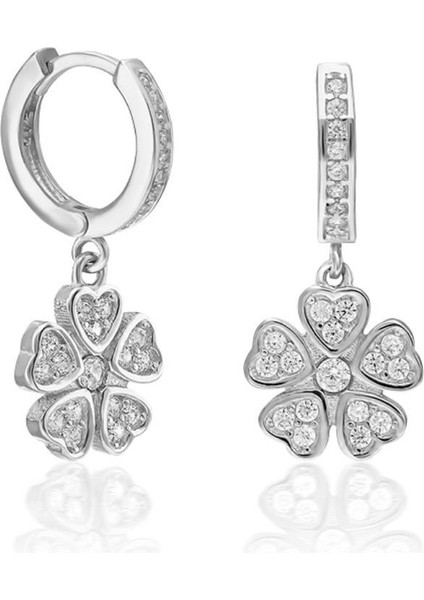 Zirkon Taşlı Çiçek Küpeleri fiyatları