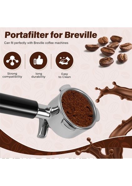 BES870XL, BES870BSXL, BES878BSS, BES880BSS, BES840XL Için 54MM Portafilter Paslanmaz Portafilter Filtre Tutucu (Yurt Dışından)
