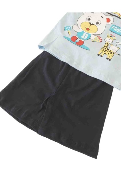 Hayvan Figürlü Şortlu Alt Üst Çocuk Takım fırsatları