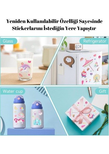 Yeniden Kullanılabilen Sticker Seti (+3 Yaş) (+100 Sticker)