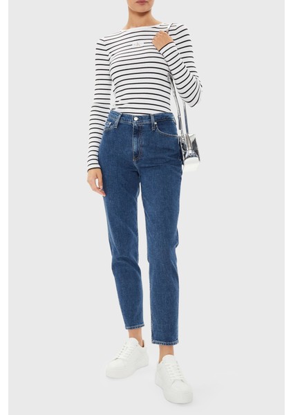 Mom Fit Yüksek Bel Jeans J20J2236601A4 Bayan Kot Pantolon J20J223660 1A4 fiyatları