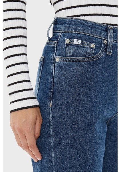 Mom Fit Yüksek Bel Jeans J20J2236601A4 Bayan Kot Pantolon J20J223660 1A4 fırsatları