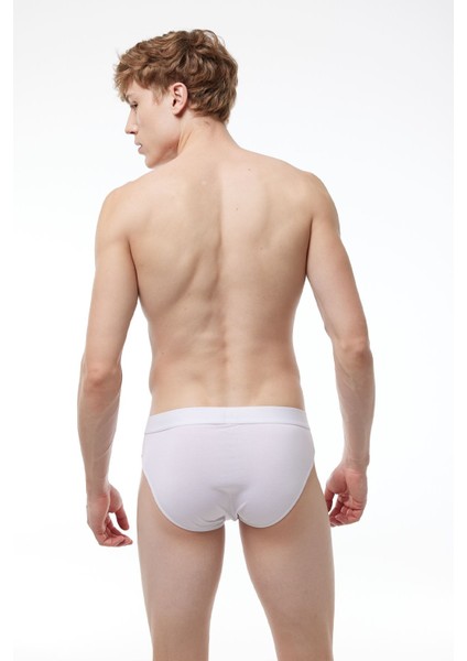 Erkek Beyaz 5 Li Paket Modal Slip Külot 5M080 fırsatları