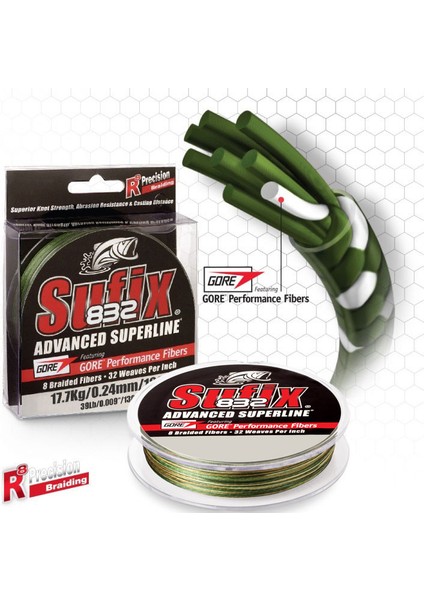 832 Advanced Ip Misina Low Vıs Green 0.15MM - 120MT - 9.2kg