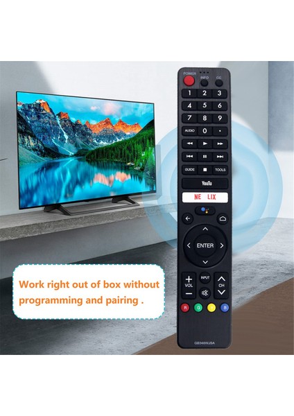 GB346WJSA Sesli Uzaktan Kumanda Sharp Akıllı LCD LED Tv Uzaktan Kumandası Için Değiştirin (Yurt Dışından)