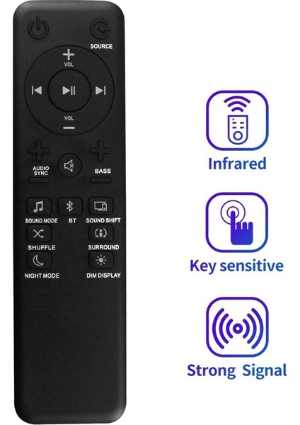 Uzaktan Kumanda Bar/2.1/3.1/5.1 Bar 2.1 Sound Bar, Bar 3.1 Sound Bar, Bar 5.1 Sound Bar ile Değiştirin (Yurt Dışından)
